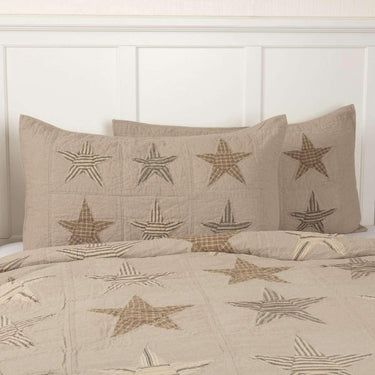 Sawyer Mill Star Charcoal King Sham 21x37 VHC Brands - The Fox Decor